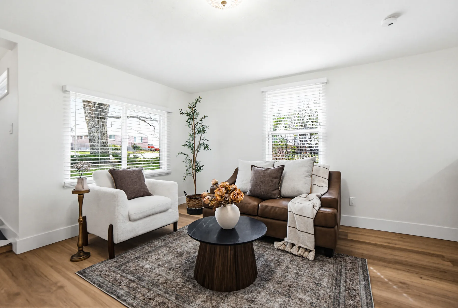 A living room staged by Style House