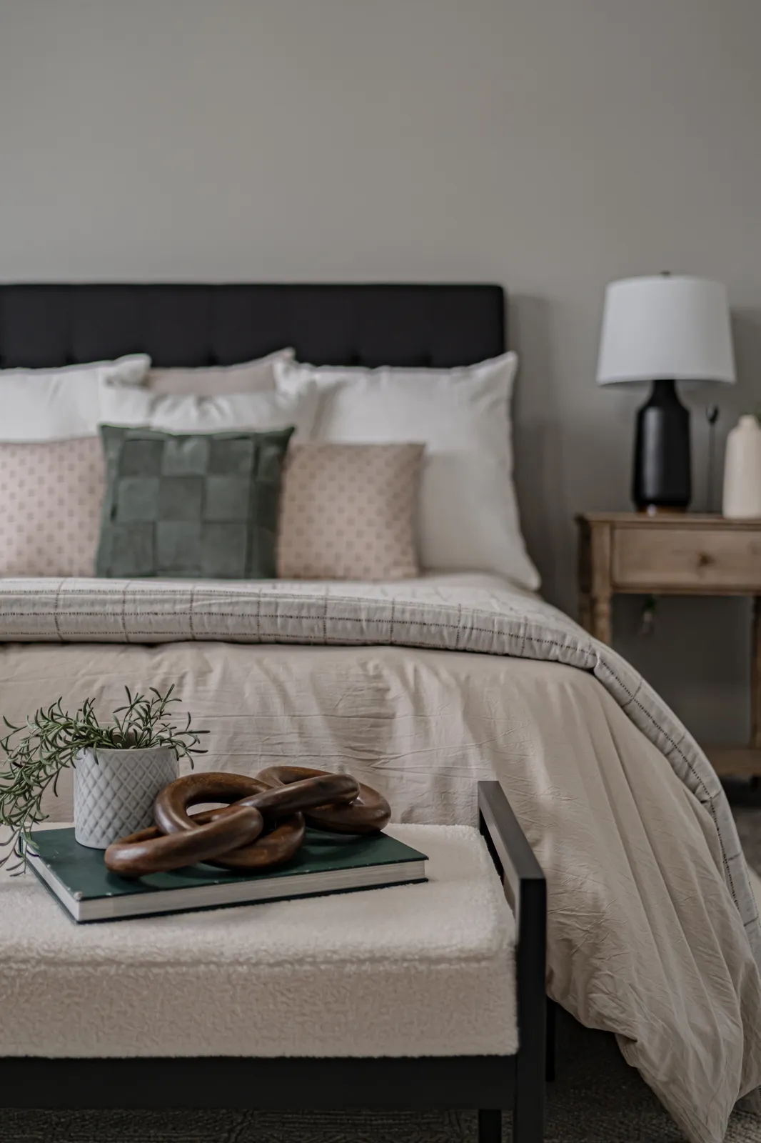 Staged bedroom