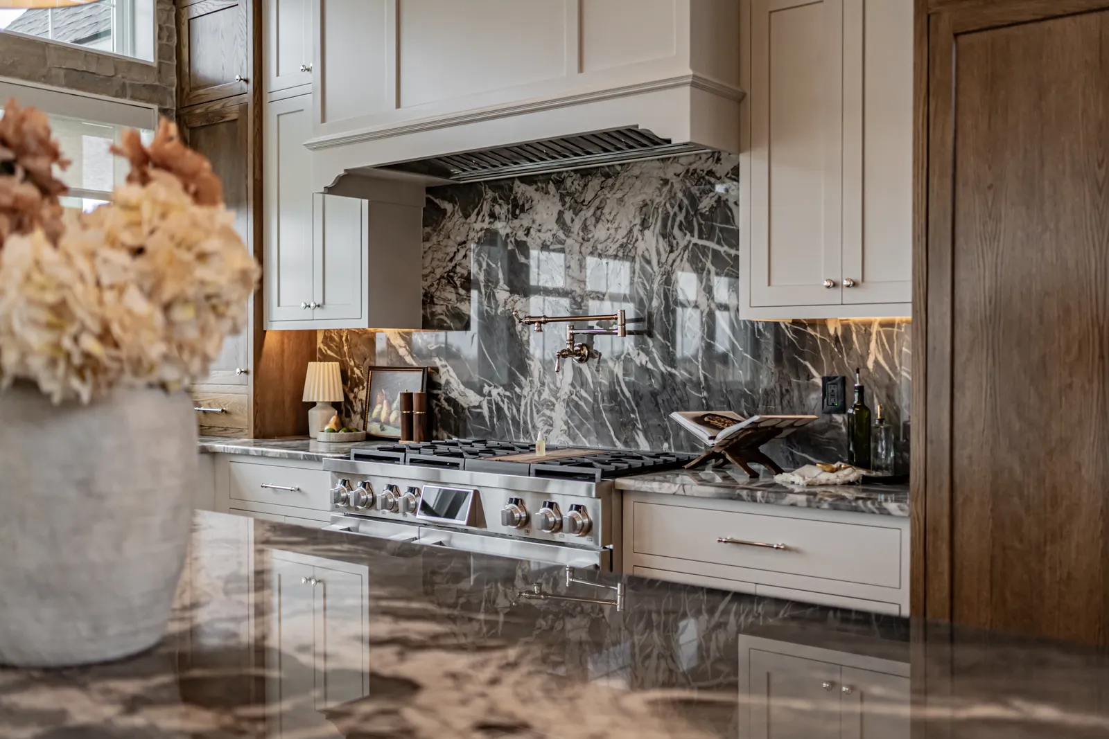 Staged kitchen
